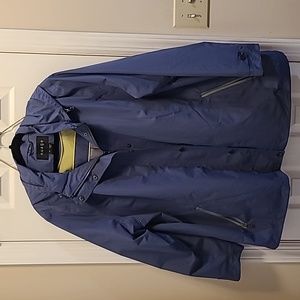 Nuage blue water resistant rain jacket/coat Women's size XXL